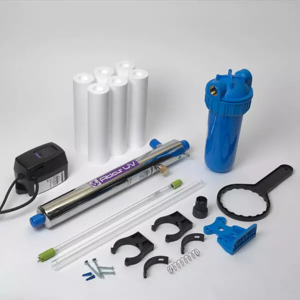 Standard Size Ultra Violet System - Up to 22L / minute Flow with Pre-F — UK Water  Filters